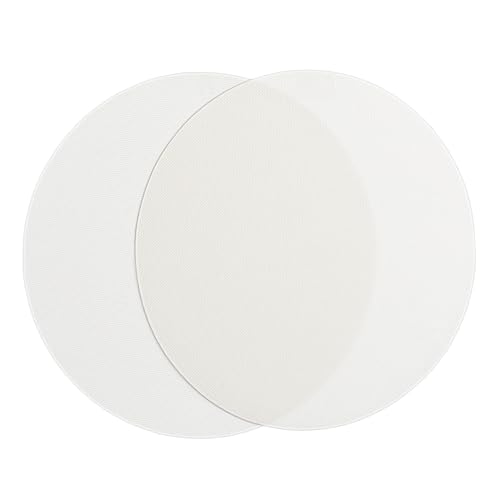 KOMBIUDA Difusor De Luz De Techo Led 18 Cm Beige 2 Piezas Película Difusora De Luz De Pantalla Para Lámparas De Techo Niños Dormitorios y Sala De Estar