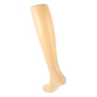 Ipetboom Realistic Female Mannequin Leg for Sock Display Stable Standing Mid Calf Retail Store Display Model Plastic Foot Mannequin for Hosiery Showcase