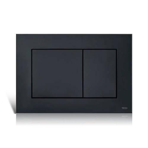 TECE Botón Geberit x, cromado brillante, 220 x 150 x 5 mm, negro mate