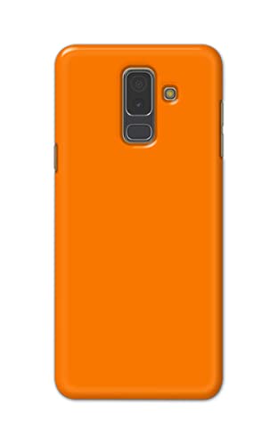Image of Plain Orange Hard Back Case Cover for Samsung Galaxy A6 Plus (2018) (6.0 inch) / Samsung J8 (2018), J810F / DS Back Cover -(J5) VNS2229