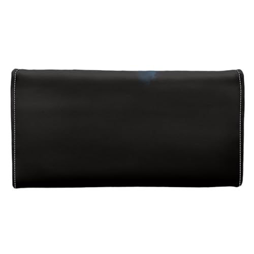 Image of AFPANQZ Skull Blue Rose Women's Wallets RFID Blocking Large Capacity Luxury PU Leather Clutch Wallet Card Holder Organizer Long Purse for Women Travel Purses Holder Zip Coin Wallet Purse