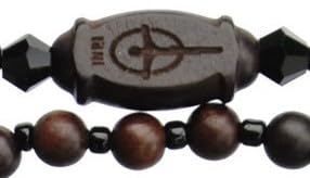 SINECERA Jujube Wood Twist 4mm Rosary Bracelet4