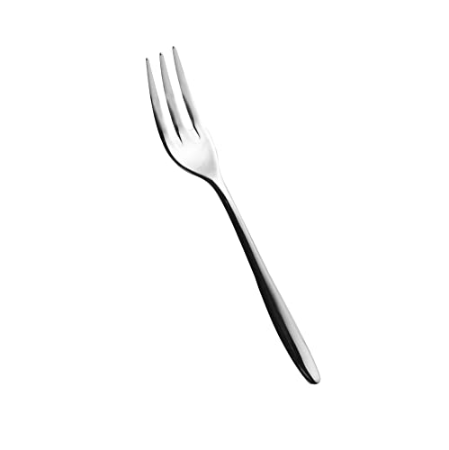 Salvinelli Fast FORCHETTINA Dolce 3 Denti Set, Acciaio Inossidabile, Stainless Steel, Forchette Dessert 12 Pezzi