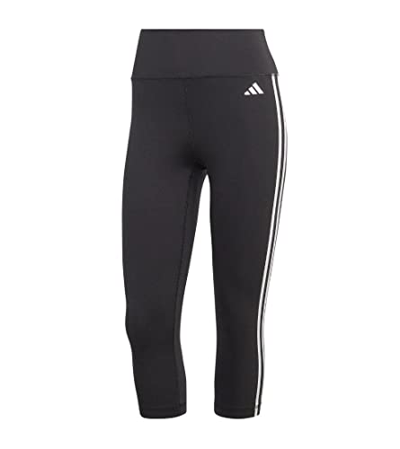 adidas Damen Train Essentials 3-Stripes Tights, Black, M