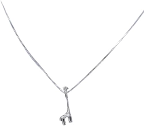 Collier girafe argent 925 pour fille et femme, le cadeau de vacances idéal