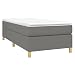Produktbild vidaXL Boxspringbett Bettgestell Einzelbett Polsterbett Bett Hotelbett Lattenrost Bettrahmen Designerbett Schlafzimmerbett Dunkelgrau 90x200cm Stoff