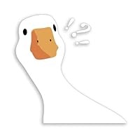 Duck Car Decal - Funny Duck Car Sticker, Outdoor Window Caution Decals | 8x8cm/ 12x12cm Quality Doubtful Duck Cute Question Mark Cool Artistic Waterproof Decal for Car Laptop Wall