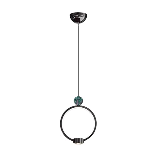 Mini suspension LED moderne 18W ronde en métal acrylique pour plafond et chevet
