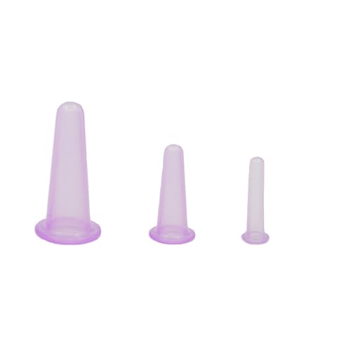BWESOO 4Pcs Massage Cupping Set Silicone Mini Facial Cups Face Massager Helper Skin Care Neck Back Eyes Massaging Cup Safe to Use, Don\'t Worry About Burns Health Care Products (Purple) - Thumbnail 4
