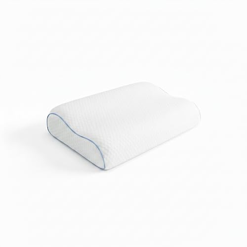 Image of Sleepwell Ortho Pro Nexa Pillow | Nexa Foam | Neck Support & Pressure Relief | Hypoallergenic & Dust Resistant | Medium Firm | Lightweight & Breathable | Machine Wash | 24 x 16 Inches | Pack of 1