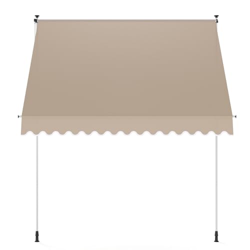 PATISOL 98"x51" Manual Retractable Awning Aluminum Patio Sunshade Shelter by Patisol - Used condition - Image 8
