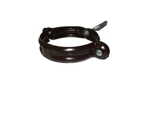 Collar redondo para bajante de lactonería para canalones (D 100 Aluminio/Cabeza de Moro)
