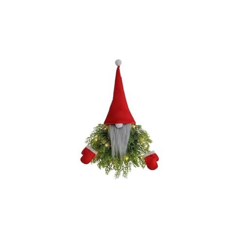 Couronnes de Noël d'extérieur résistantes aux intempéries pour porte et fenêtre (x2)