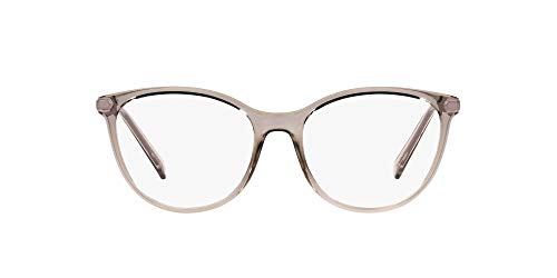 A|X ARMANI EXCHANGE Women's Ax3078 Cat Eye Prescription Eyewear Frames, Tundra/Demo Lens, 53 mm