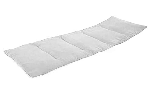 Cojín gris para tumbona de exterior de 178 x 67 cm, colchón suave y cómodo para jardín, patio, sofá, asiento de coche, funda elástica antideslizante, resistente a la intemperie, tumbona