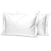 Bawełniana poszewka na poduszki 50x70+5cm biały, 2pc 400 Liczba nici 100% Długa zszywka Bawełniana poszewka luksusowe satynowe splot hotelowe poszewki na poduszki z zamkiem błyskawicznym Pizuna