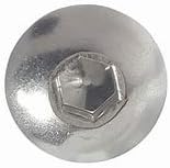 5/16"-24 x 3-1/2" Button Head Socket Cap Screw, Allen Socket Drive, 18-8 Stainless Steel, Full Thread - Quantity 10 - by Fastener Depot, LLC