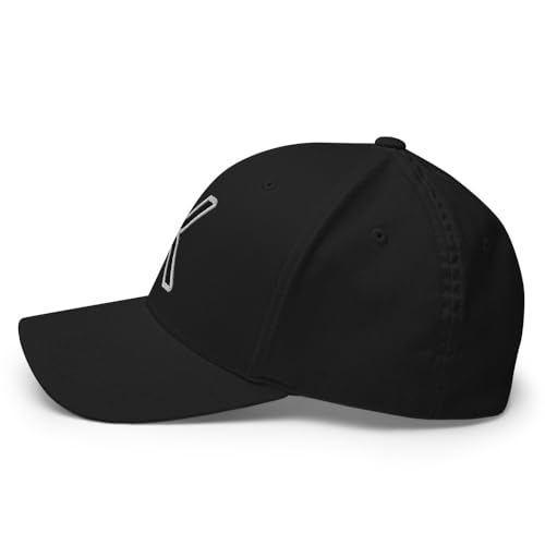 FX XRP Fitted Hat Embroidered Curved Bill Mid Crown Closed-Back Structured Twill Cap - Image 8