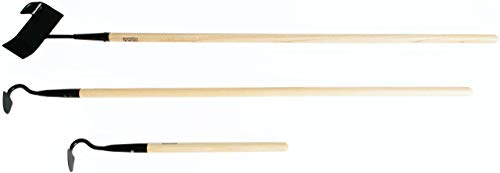 KWIK EDGE Tool, Mini & Buddy Trio - Garden Edger Weeder - Soil Cultivator - Hoe Long Handle Grass Flower Backyard Gardening Tool