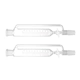 PACKOVE Glas Scheidetrichter Zylindrisch 100 ml mit Ptfe Kolben für Laborequipment und Schnapsbrennen