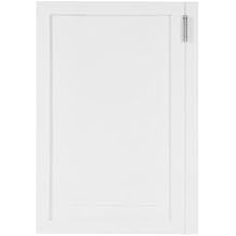 Swinging Door Cafe Door, W23.6xH35.4in Wooden Half Entrance Partition with Stainless Steel Hinge, Single Saloon Door for Kitchen Bar Cellar Porch Barn, White