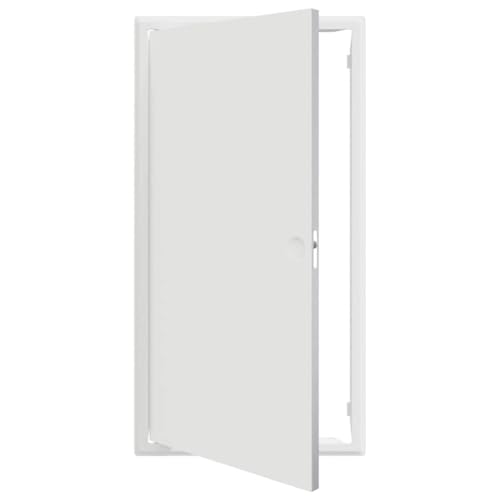 vidaXL Panel de Acceso Blanco 30 x 60 cm de Acero Tratado en Polvo. Acabado Mate. Tiene un Mecanismo de Bloqueo Seguro y es Opaco. Sirve para Interior y Exterior, con Instalación Fácil. Es Resistent