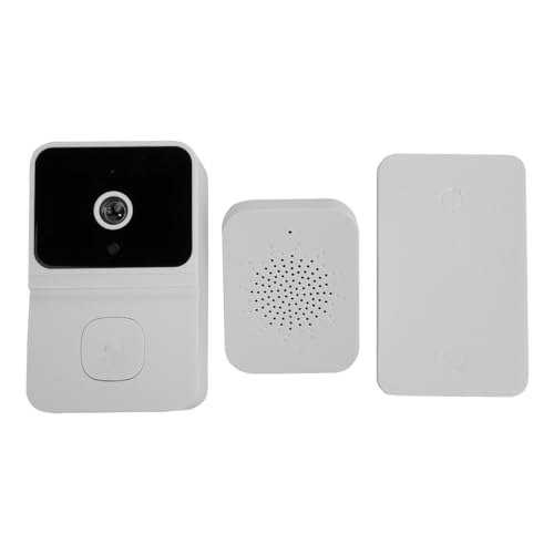 CENPEK Timbre con Video Inteligente, cámara con Timbre con Video de 480p, cámara de Seguridad con Timbre con WiFi de 2,4 GHz y función de Timbre Inteligente