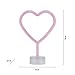 UrsaMajor Heart Neon Sign, Purple Room Decor Neon Lights for Bedroom Girls, Battery Operated or USB Powered LED Heart Lamp for Birthday Wall Decor Party Home Decor, Mothers Day Valentine Gifts