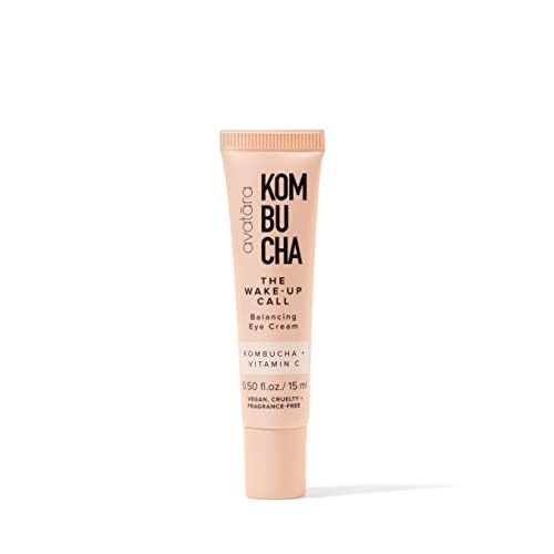 Avatara Kombucha The Wake-Up Call Eye Cream, All-In-One Caffeine Eye Cream, Bright Eyes, For Refreshed And Balanced Look, Hydrating, Non-Greasy, Smooths Uneven Texture, Reduce Puffiness & Dark Circles, Calms Tired Eyes, 0.5 Fl. Oz. / 15 Ml #TOP14