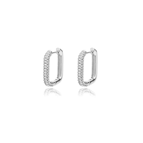 Boucles d'oreilles chic style baroque en forme d'épingle pour femme élégante
