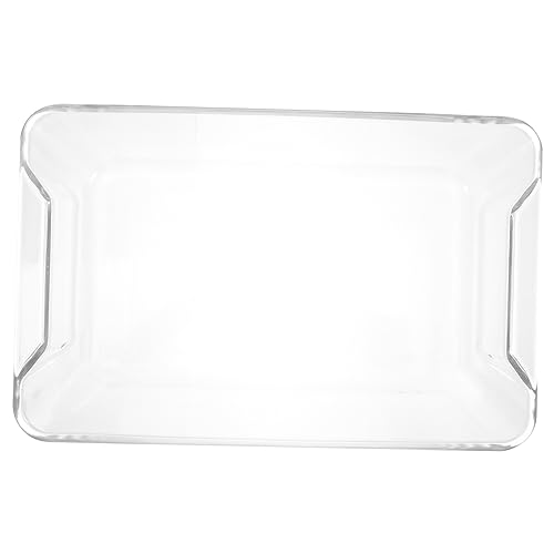 Cabilock Delicate Fish Steaming Dish Glass Platter Versatile Food Container for Appetizers Desserts and Steaks Elegant Dining Table Plate for Home Kitchen and Restaurant Use