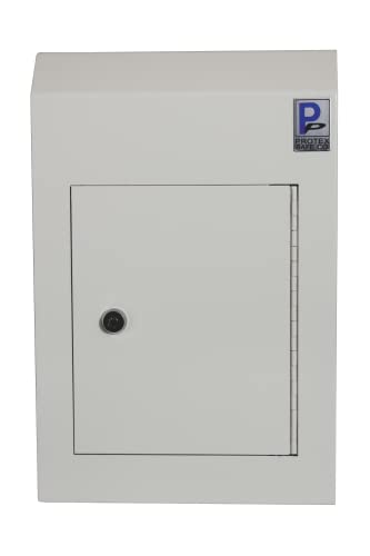 Protex Through Door Drop Box (WSR-162),Cash, Checks and envelopes, Metal Saw-Toothed Baffle, Pre-drilled mounting Holes,Reinforced Door, Adjustable Metal Frame