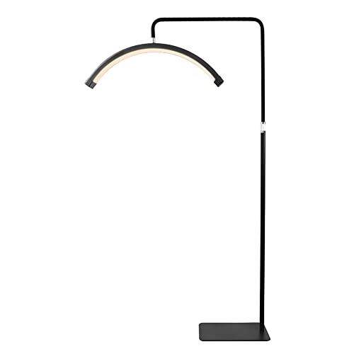 Mdrcg LED Lash Light Moon Light Blanc Demi Anneau Lumière Lampe avec Support De Support pour Maquillage Salons De Beauté Tatouage De Sourcil Cover