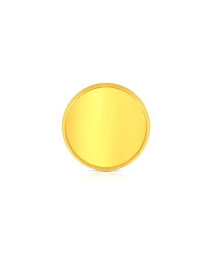 Bhima Jewels 24K 999 Purity Plain Flower Coin 0.5g