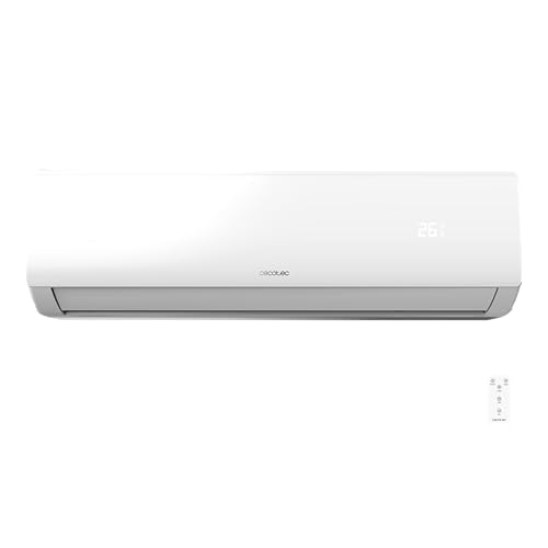 Cecotec Aire Acondicionado Split AirClima 24000 Smartfresh. 24000 BTU, Motor DC, Bomba de calor, Mando a distancia, Pantalla LED, Sistema Inverter, 5 Modos, 8 Velocidades, Cobertura 45 m2