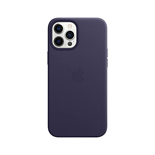 Apple Leather Case with MagSafe (for iPhone 12 Pro Max) - Deep Violet
