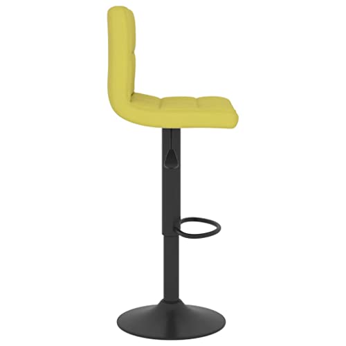 Tabouret de bar en tissu vert pivotant confortable avec repose-pieds pour remplacer vos vieux sièges - 5