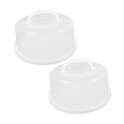 CLISPEED 2 Piezas Ahorrador Party Cake Carrier Taper Para Pasteles Tortenkarton Transparent Pp