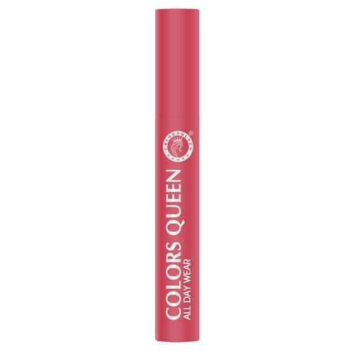Image of Colors Queen All Day Wear Liquid Lipstick - Pool Party, 12g | Highly Pigmented, Long Lasting Matte Lipstick | Smooth One Swipe Application, Lightweight & Non Transfer Liquid Lipstick for Women