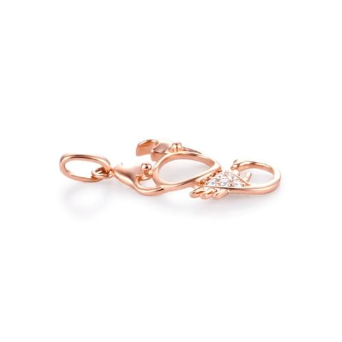Moissanite Diamond Constellation Scorpion Pendants Or 18 Pouces