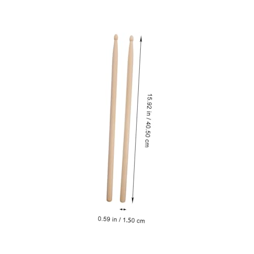 Baquetas para batería 5A madera maple 6 pares miniatura 5