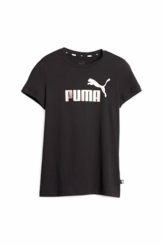 PUMA Ess Logo Tee G haut fille tricot résistant grand logo poitrine mode