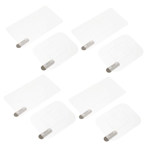 SWOOMEY 8pièces Film De Electrostatique pour Caméra De Tableau De Bord Autocollants Adhésifs pour Pare-Brise Installation Facile Repositionnement Pratique Anti-Rayures