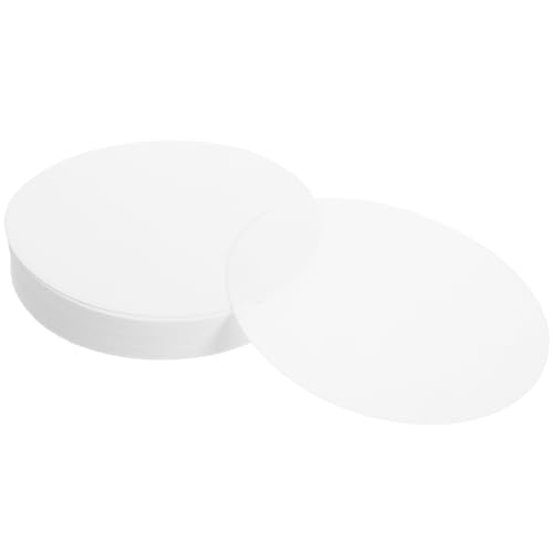 SHINEOFI Papier Filtre Quantitatif Rapide 9 CM, 100 Feuilles pour Laboratoire, Papier Absorbant pour Entonnoir, Filtration Eau et Analyse Chimique, Documents de Laboratoire pour