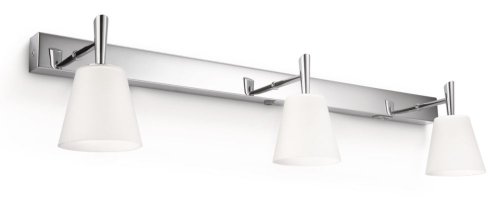 Philips Hydrate Applique Murale Salle de Bain Métal Chrome 3 x 40 W
