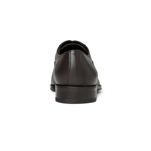Image of Bruno Magli Maioco Dress Shoes for Men - Suede Leather Upper - Leather Lining and Outsole - Padded Insole Dark Brown Nappa EU 40 (US Men's 7) E - Wide