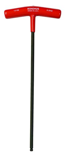 Bondhus 6mm Ball End T-Handle Wrench, Multi-Color, Blend Material, 1.777 x 33.528 x 19.812 Inches