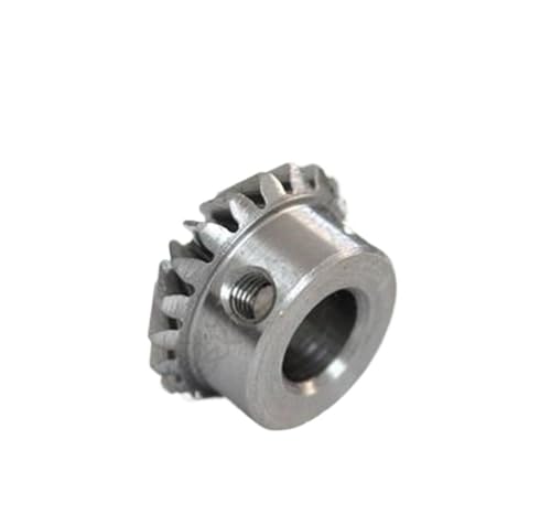 Bevel Gear Pinion Hardware Mechanical 2pcs 1:1 Bevel Gear 1 Modulus 20 Teeth with Inner Hole 5mm 6mm 6.35mm 8mm 10mm Drive Commutation Steel Gears(Bore 6mm)