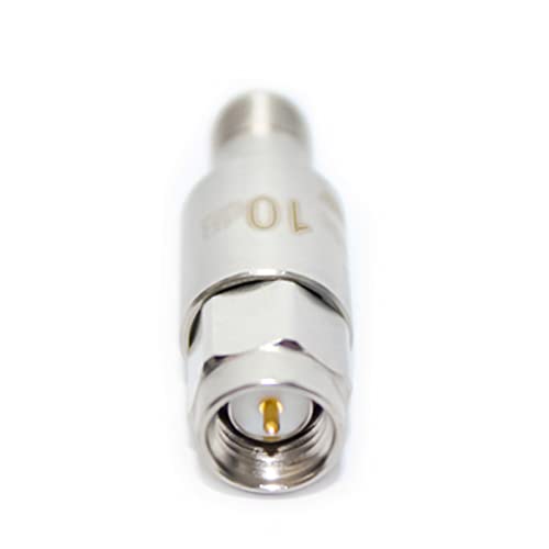 tojoin sma male to female attenuatorcoaxial rf attenuator dc to 8ghz 50ohm 2w 10db sma 8g attenuator 2pcs