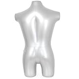 Vuogli マネキン 男性 上半身 インフレータブル ディスプレイモデル アームなし トルソー 男性パンツ ダミートルソーモデル アバター撮影 ウィンドウモデル 水着販売用